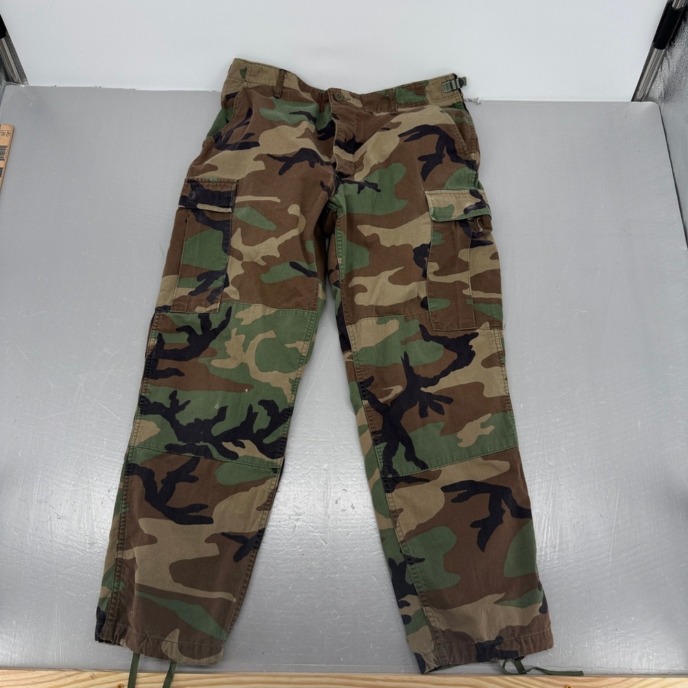 Propper Woodland Camo Combat Trousers Military Cargo Pants‎ 1997 Vintage 31x29